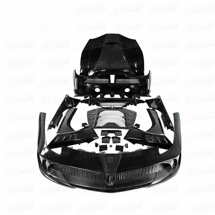 KITS DE CORPO DE FIBRA DE CARBONIO DE ESTILO MANS KIT DE CORPO para FERRARI 488 GTB SPIDER 2015-2018