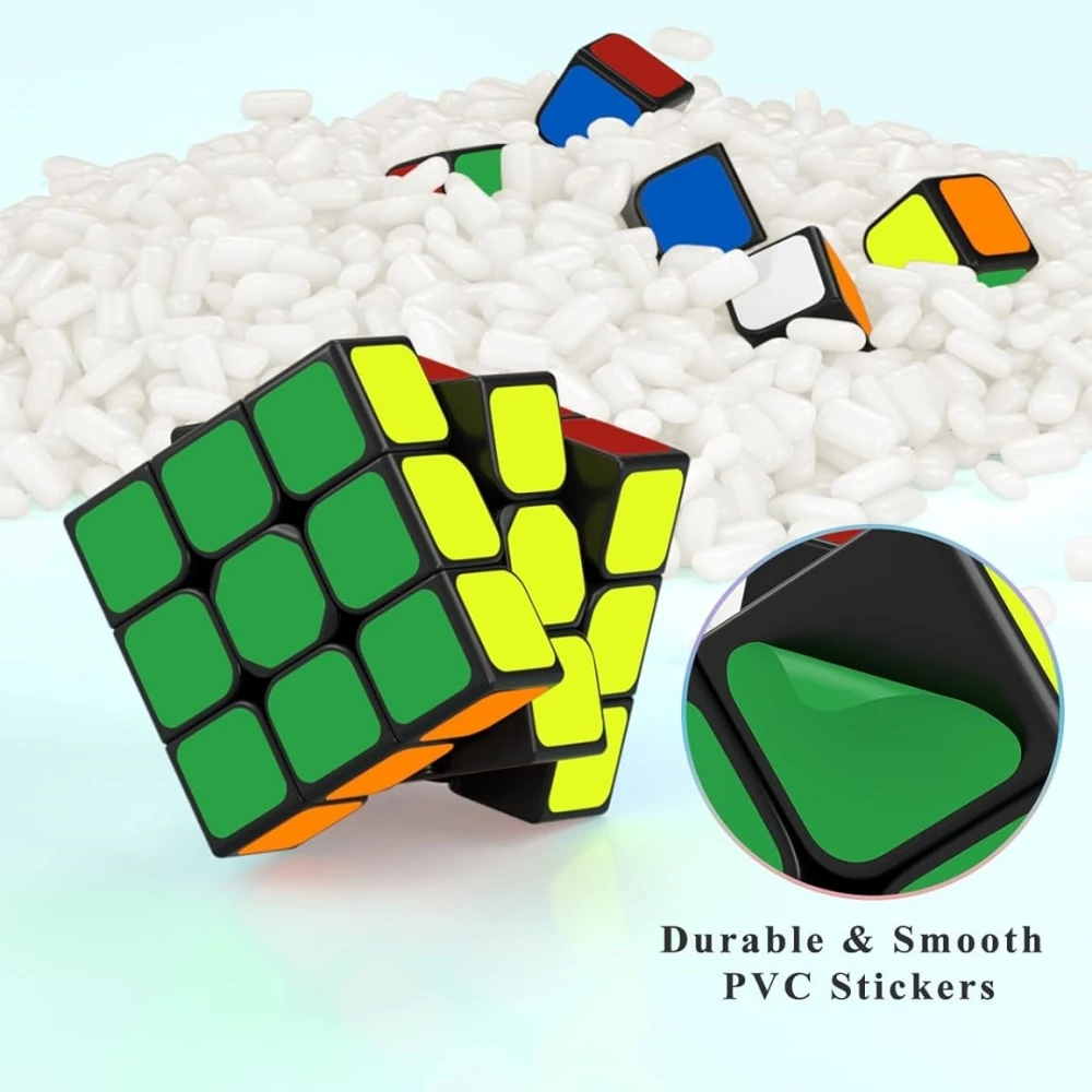 MoYu 3X3 Speed Cube Meilong MF3 3X3X3 Speed Cube Super-Durable Sticker with Vivid Colors