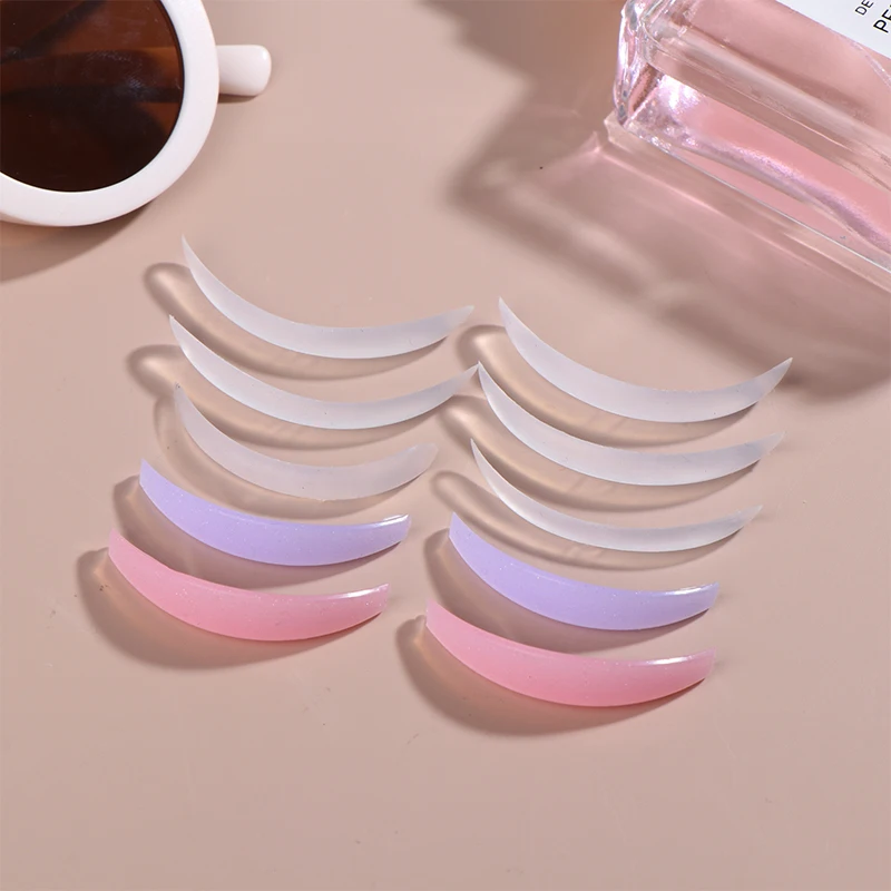 5 Pairs Silicone Eyelash Perm Pads Lashes Rods Shield Lifting 3D Eyelash Curler Accessories Applicator Makeup Tool