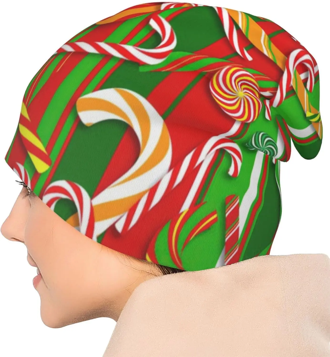 Веселого Рождества. Персонализированная модная зимняя шапка с принтом Hat â нео“ Мягкая и теплая вязаная шапка с черепом для мужчин и женщин, черная