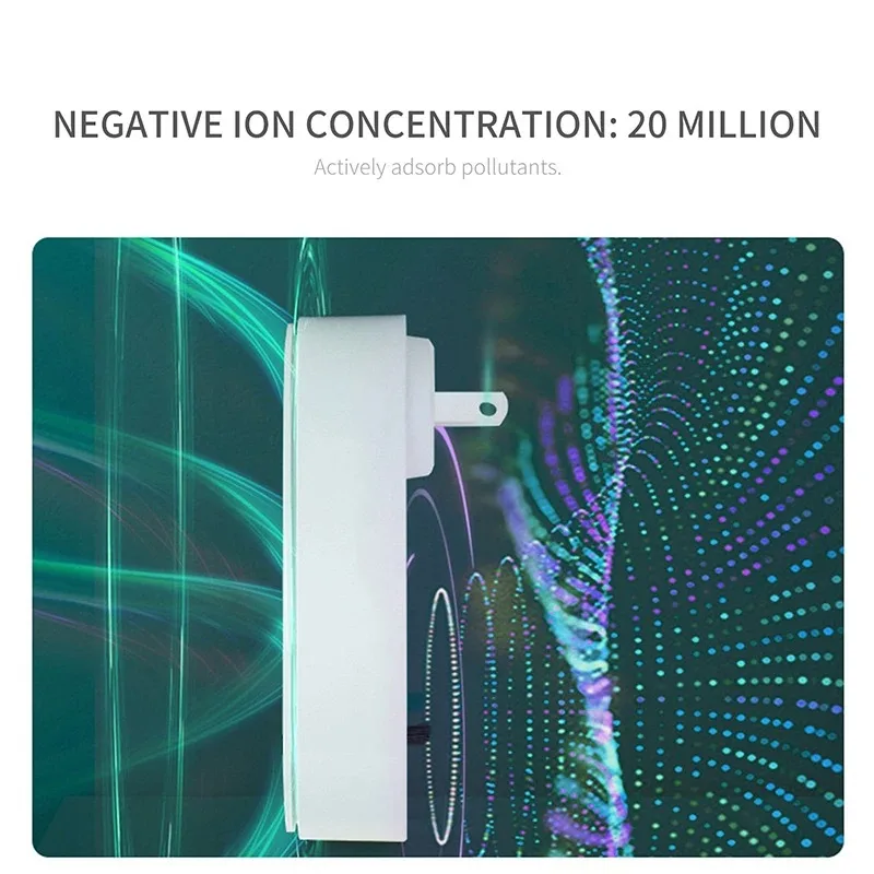 أنيون لتنقية الهواء المحمولة تنقية الهواء المكونات في مولد الأيونات السالبة مزيل الرائحة موك مزيل معطّر الهواء في الداخل