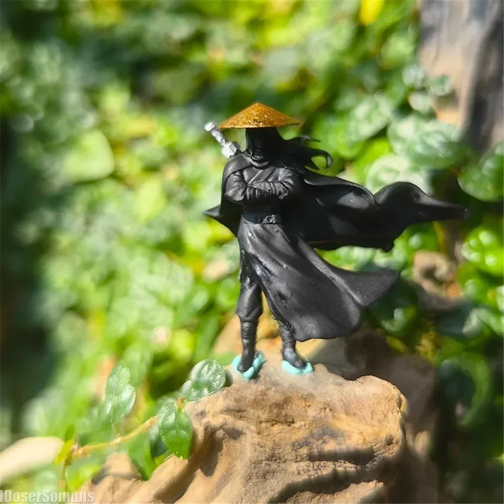 Chinese Kung Fu Swordsman Cool Figure 1:64 Desk Decoration Fairy Garden Miniatures Sand Table Layout Mini Landscape Supplies