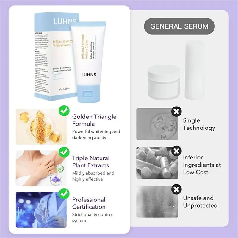 كريم تبييض للبشرة الداكنة تحت الإبط تبييض الإبط تفتيح المنطقة الحميمة مرطب امرأة منتجات العناية بالبشرة الكورية