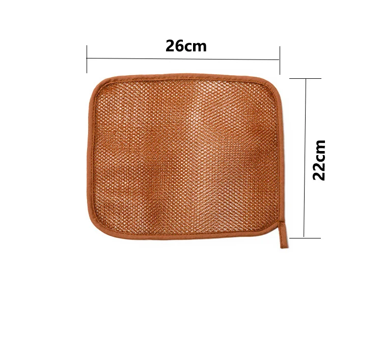 Double Layer Nylon Square Towel 2 in 1 Bath and Face Scrubber Exfoliating Cleansing Foaming Net