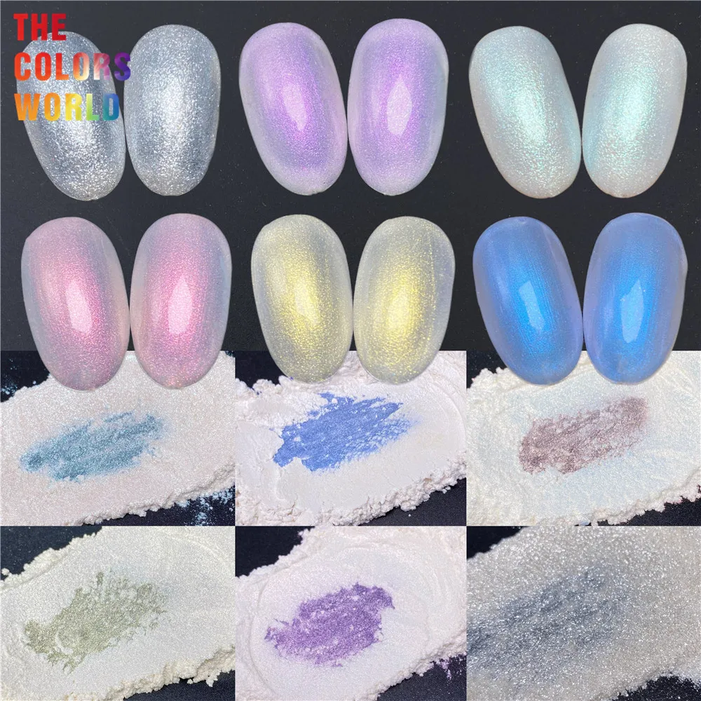 TCT-627  Crystal Diamond Interference Shell Mirror Pigment Metallic Luster Pearl Effect for Nail Art Magic Color Decorations