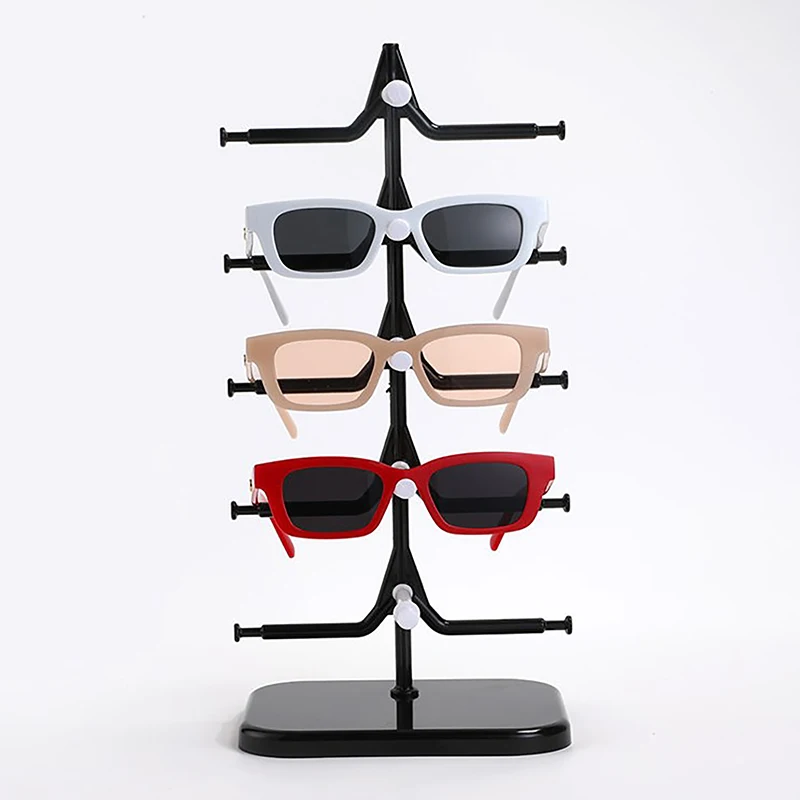 Plastic Sunglasses Show Rack Holders Eyeglasses Display Stand Storage Holder Glasses Shelf Home Organizer Space Saving Shelf