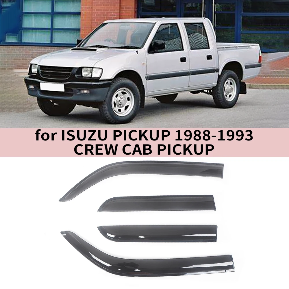 

Оконный козырек для ISUZU PICKUP CREW CAB PICKUP 1988 1989 1990 1991 1992 1993 Ветровые дефлекторы Дождевики Дверной козырек Вентиляционные шторы