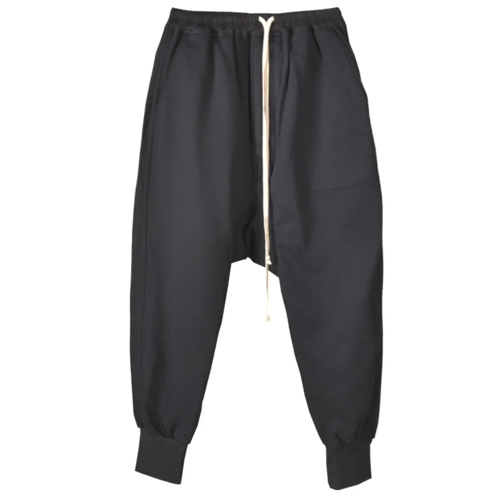 High Street Dark RO Pants Men's New Style Leg Binding Pants Men's Slim Fit Ins Small Foot Casual Pants Autumn and Winter