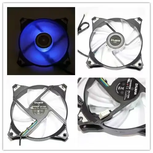 12cm cm Chassis 12025 cpu Fan 4-pin pwm cooling fan Blue LED Lights pc set up gaming cooler
