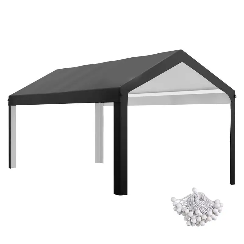 

10 x 20ft Carport Roof, UV Resistant Canopy Replacement, Fits 84C-378V00 and 84C-206 Series, Dark Gray