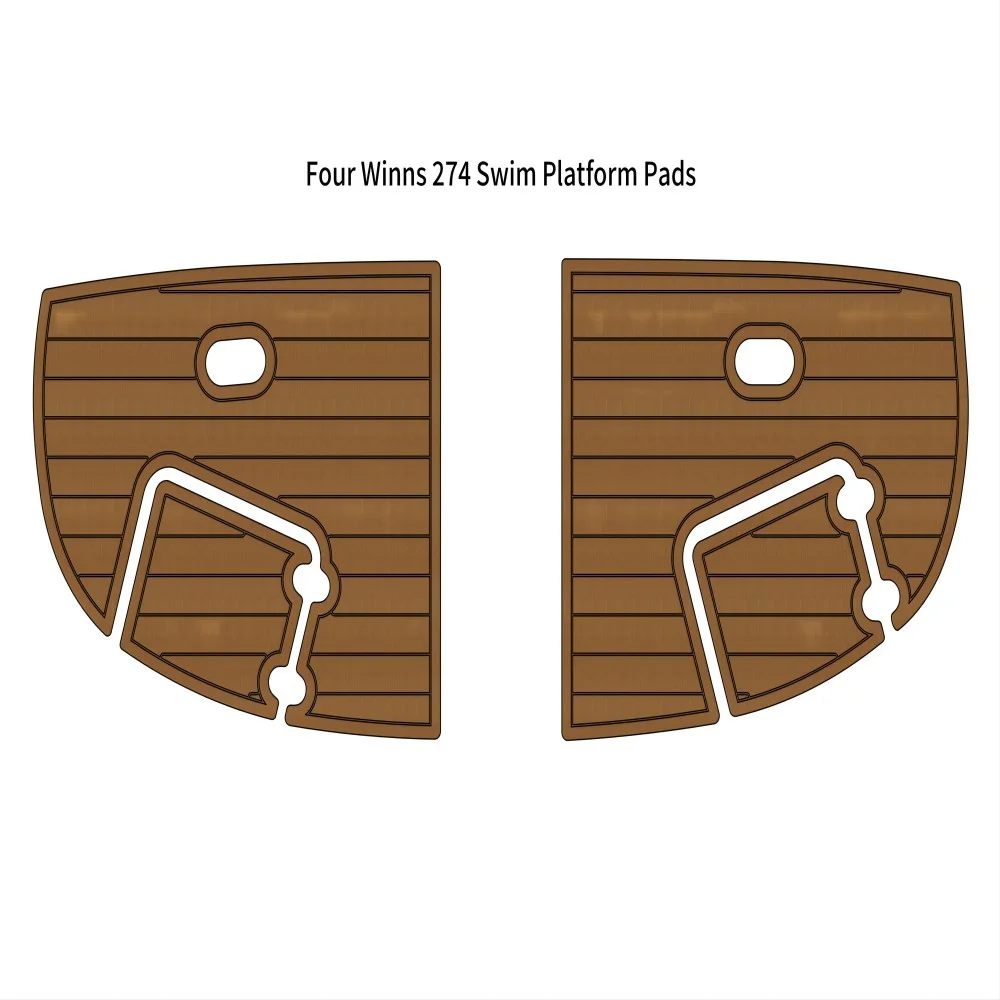 

Four Winns 274 Swim Platform Step Boat EVA Foam Faux Teak Deck Floor Pad Mat