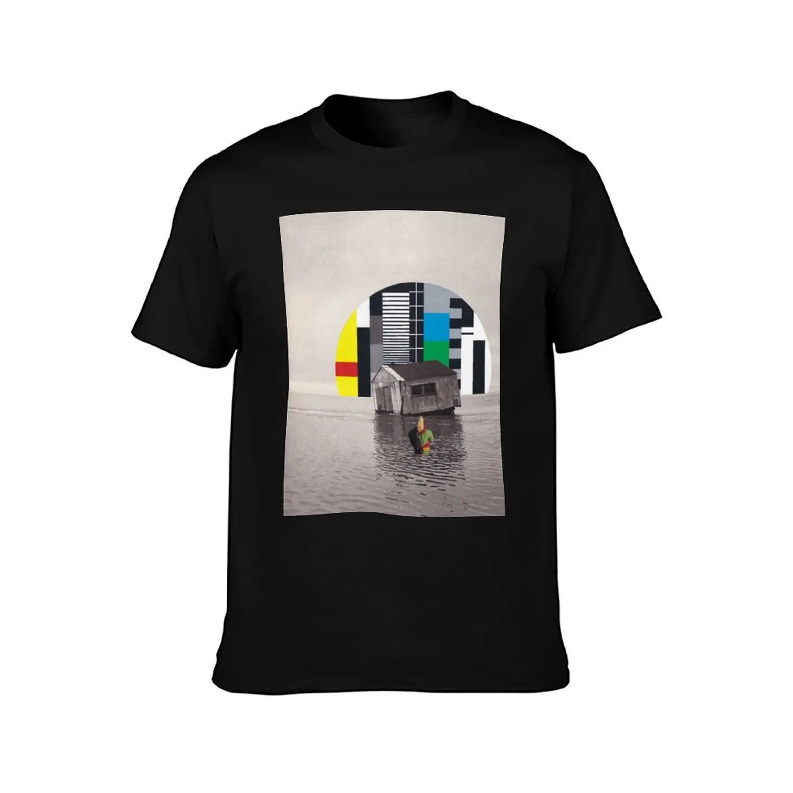 No Signal T-Shirt, Summer Casual Cotton Tee, Oversized Streetwear Tops, Vintage Graphic Print, Loose Fit Short Sleeve