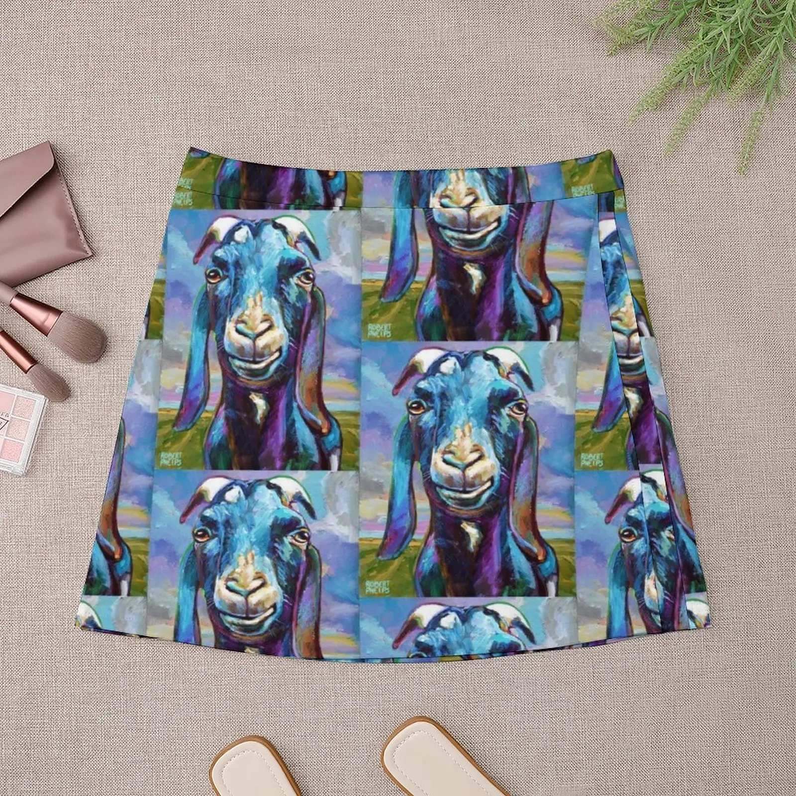 Black Farm Goat On a Beautiful Day Mini Skirt Evening dresses korean summer clothes