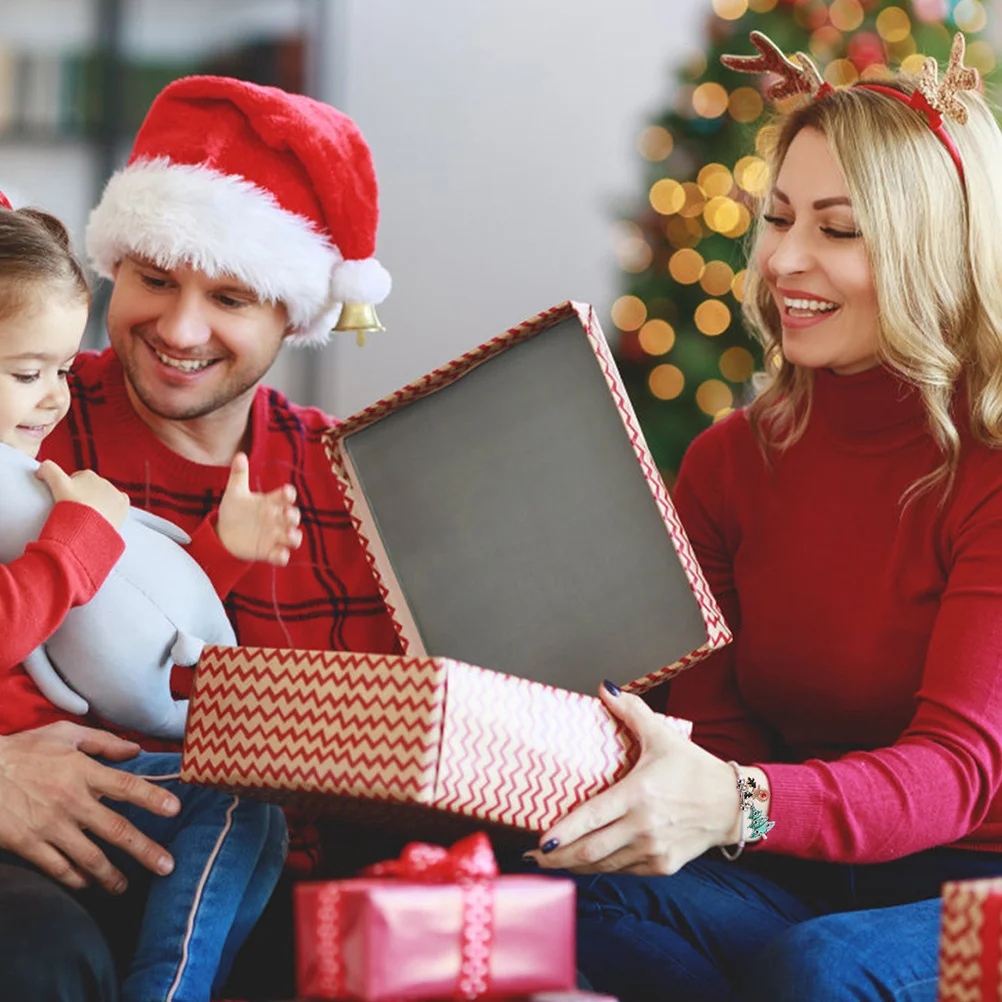 

3Pcs Xmas Wrist Chain Premium Material Cozy Festival Decor Durable Practical Long Term Wearing Attractive Hand Accessory