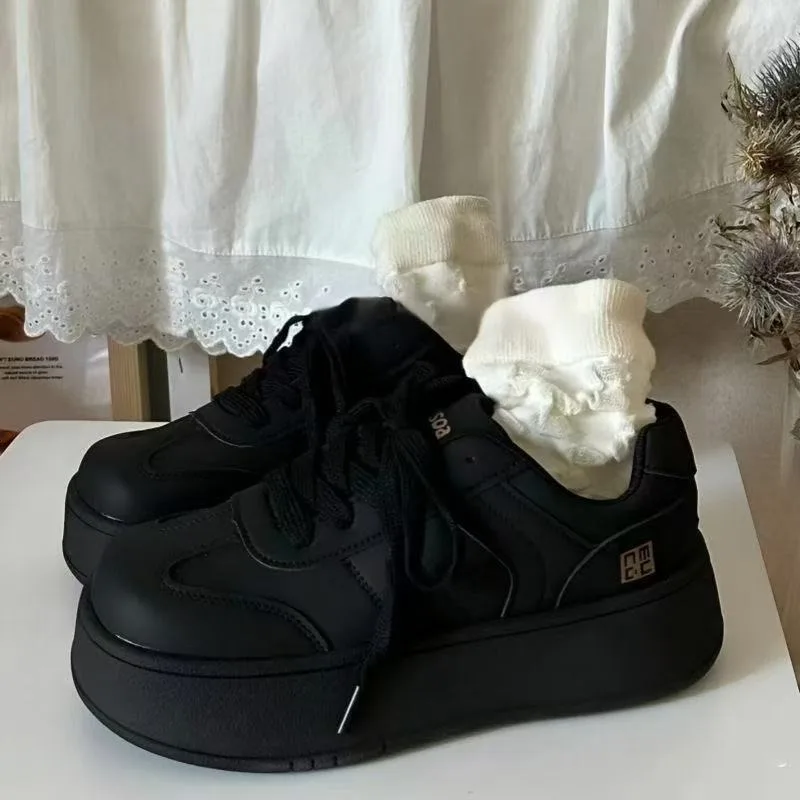 

Женская повседневная спортивная обувь, новинка 2024, весенне-осенние черные универсальные кроссовки Agan Dequn на резиновой подошве с дышащей сетчатой подкладкой