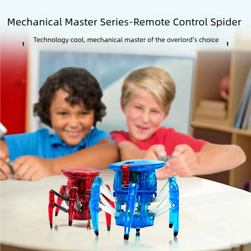 HEX BOTS Remote Control Spider, Robot Insect Toys for Kids, Adjustable Robotic Spider Figure