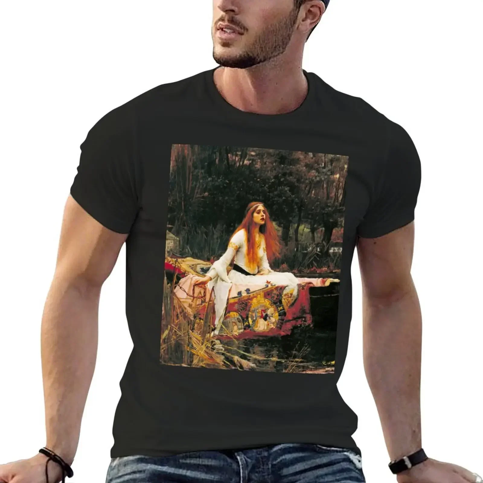 John William Waterhouse - The Lady of Shalott (1888) T-Shirt sublime cute clothes shirts graphic plain t shirts men