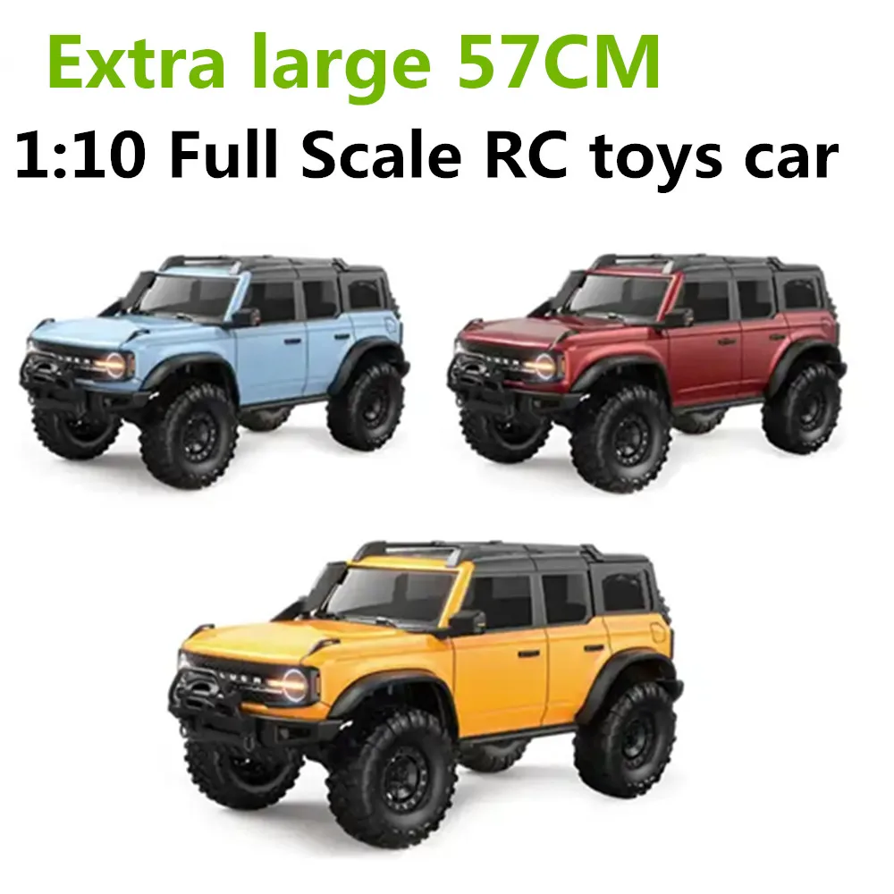 1:10 Full-Scale Radio Remote Control Car IPX4 Waterproof TRP Rubber Tires 57CM Off-Road Vehicle Gifts For Children