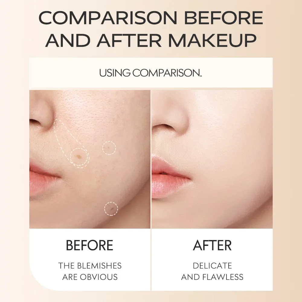 ICVC ハイグロス リキッドファンデーション オイルコントロール コンシーラー BBクリーム 肌トーンアップ 英語対応 フェイスメイク