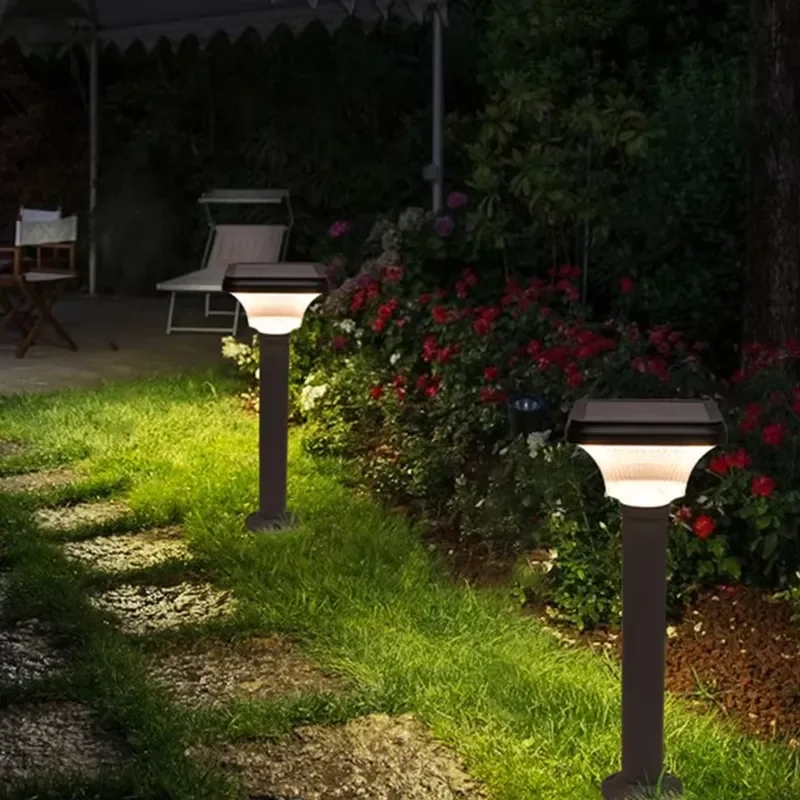 Solar Powered LED Garden Lights Waterproof Outdoor Landscape Lamp for Yard Pathway Decoration Energy Saving Night Light