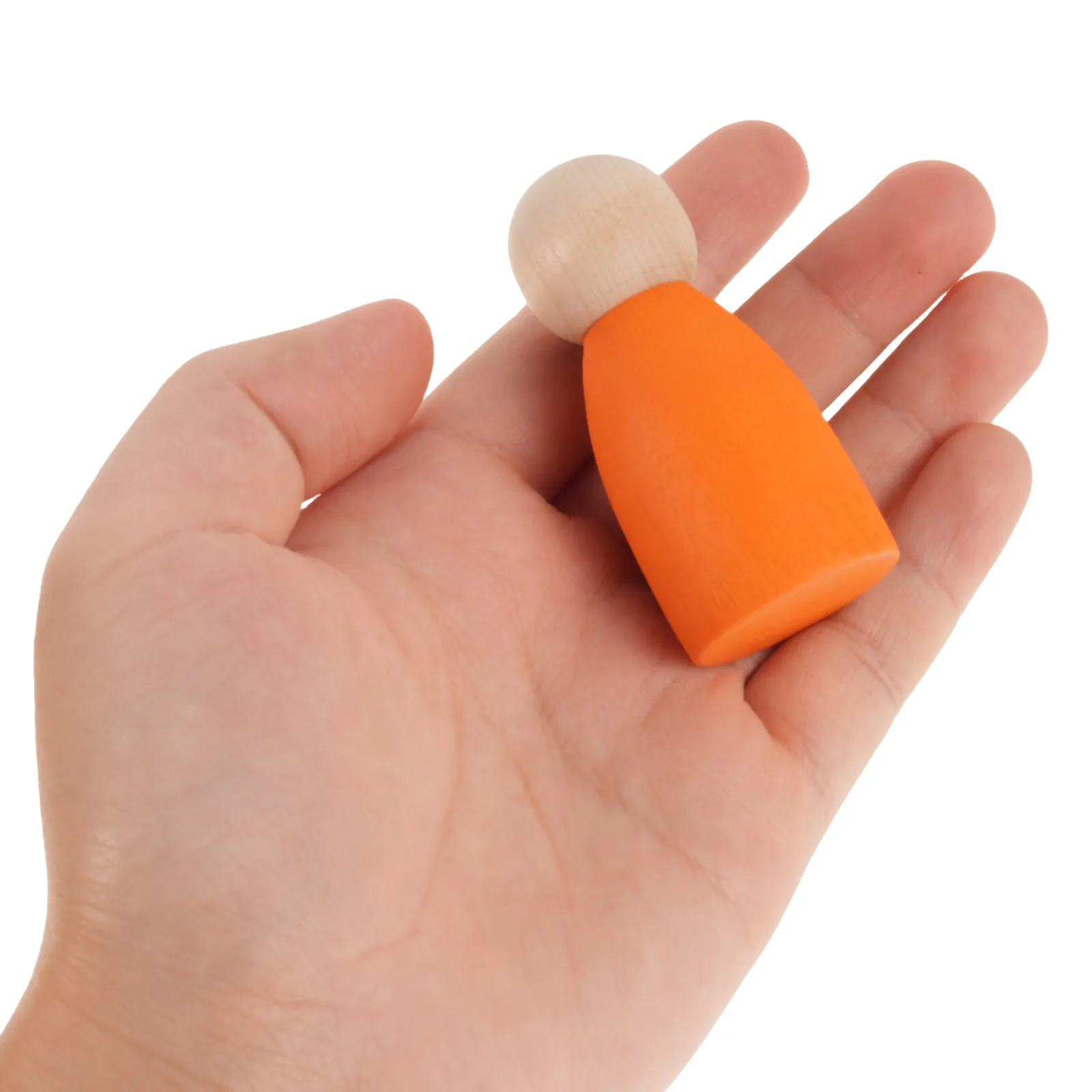 

Набор из 12 деревянных фигурок-пегов: Развивающие игрушки для дошкольников, сортировка по цвету, мелкая моторика, игра в притворство