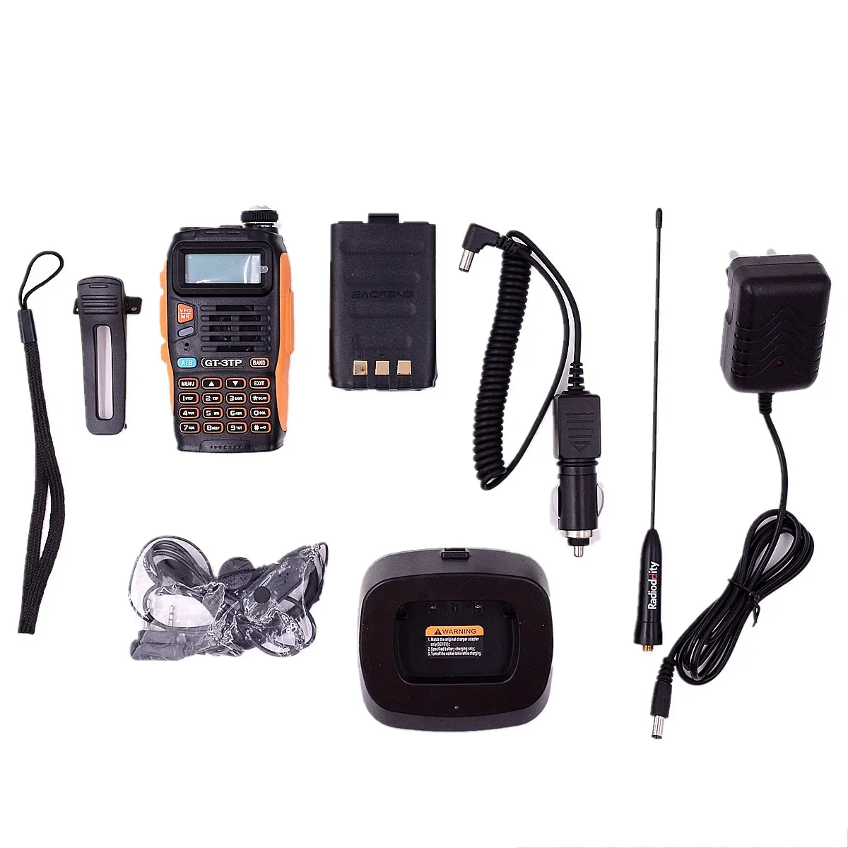 Baofeng GT-3TP Radio bidireccional Teclado de doble banda Pantalla LCD 8W 23cm Antena de ganancia GT3 Radios de HAM para exteriores Comunicación inalámbrica