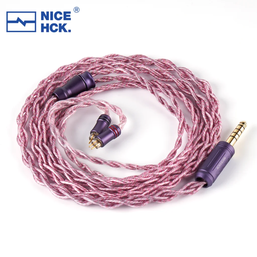 NICEHCK 5Asakura HiFi Earphone Upgrade Cable 5 Materials Mixed Wire MMCX 2Pin 4.4mm Balanced for DaVinci Conch Klanar Himalaya