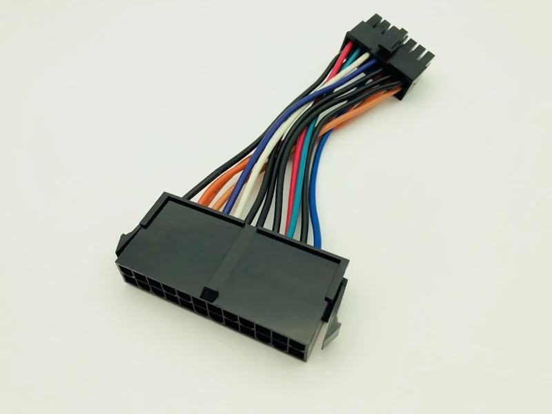 Câble d'alimentation pour carte mère Lenovo IBM Dell Q77 B75 A75 Q75, 10 pièces, fil 18AWG, adaptateur ATX 24 broches à 14 broches, 10cm