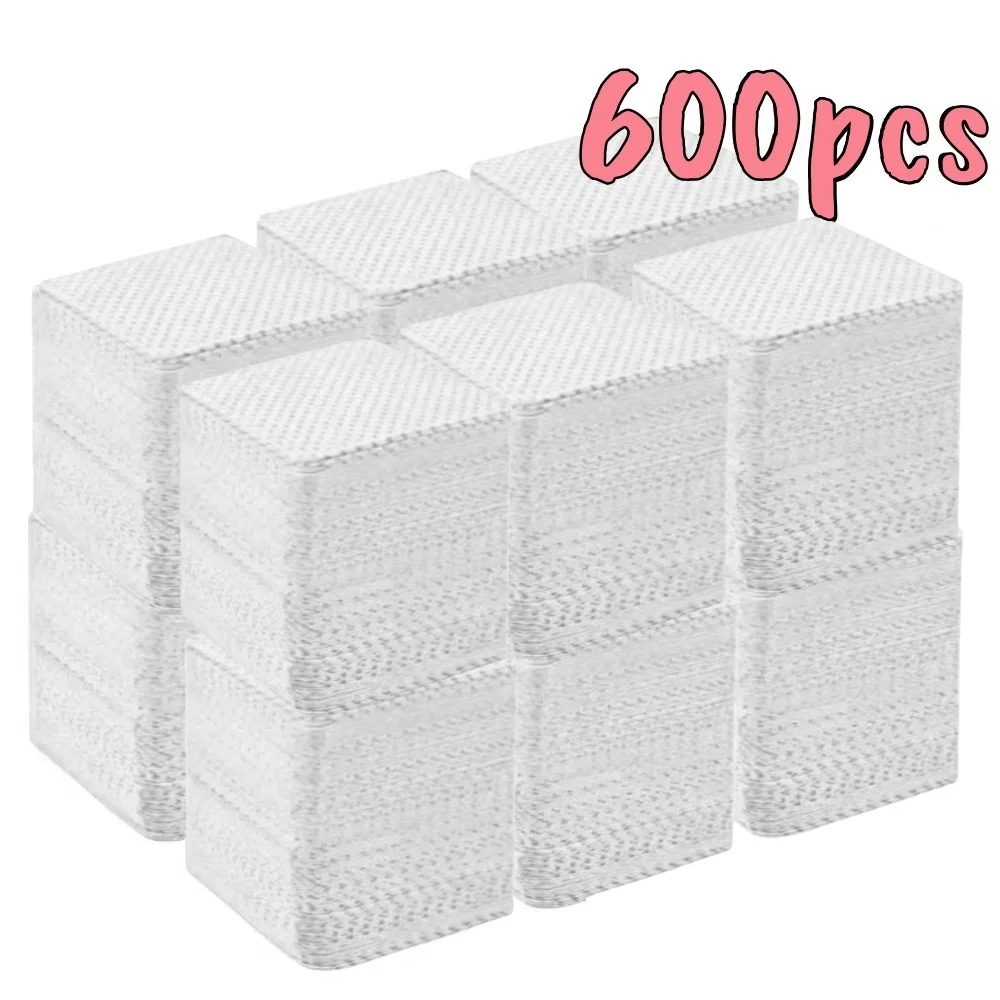 20/600 Stuks Niet-pluizende Nageldoekjes Gel Reinigingsdoekjes Aluminiumvrije Nagellak Remover Pads Voor NaiArt Schoonheid schoonmaken Care Tool