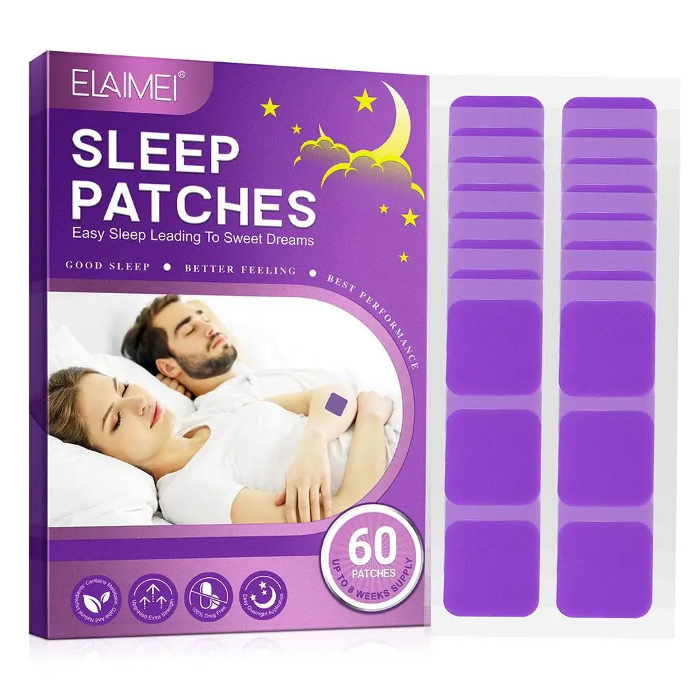 Night Sleep Patches Plant Based Sleep Patches Sleep Support Patches Long-Lasting Sleep Patch for Men & Women Relieve Stress