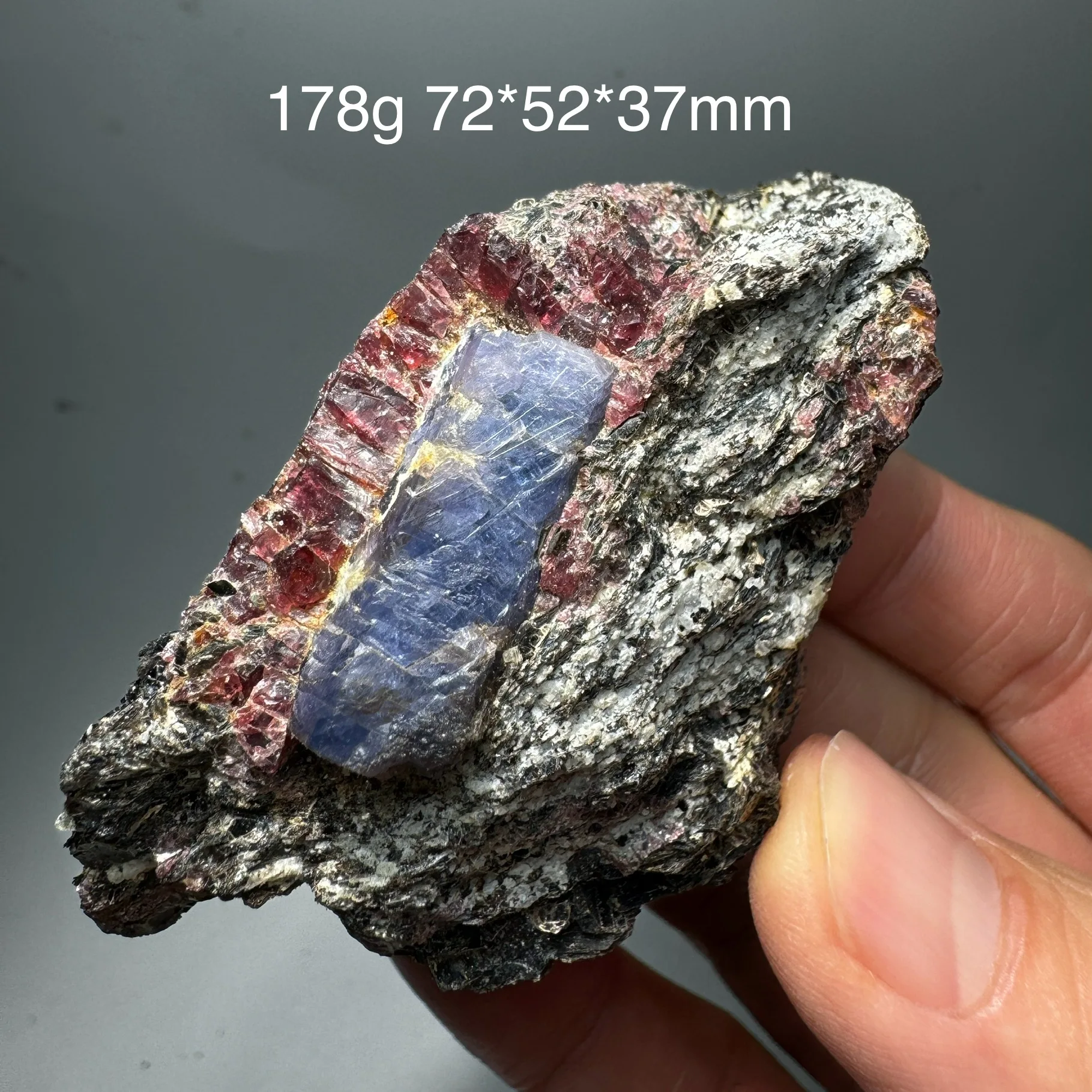 Natural Corundum Ruby Raw Specimen (Fluorescent Effect Red) Mica Mineral Crystal Quartz Healing Stone Home Decor