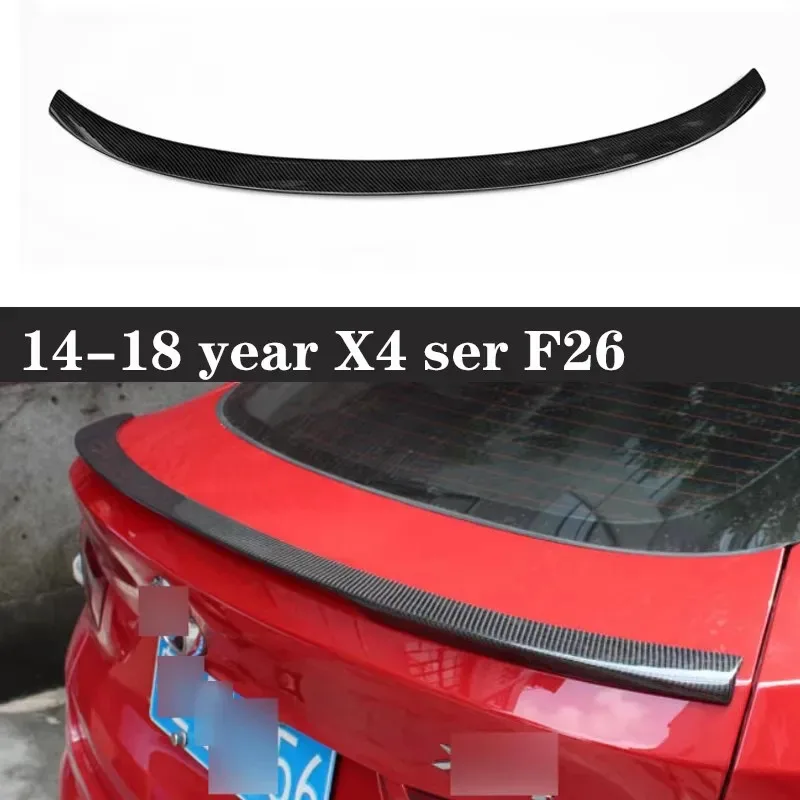 

Для BMW X4 Series F26 G02: карбоновый спойлер-«утиный хвост» (накладка на задний бампер), тюнинг-комплект для модернизации заднего крыла.