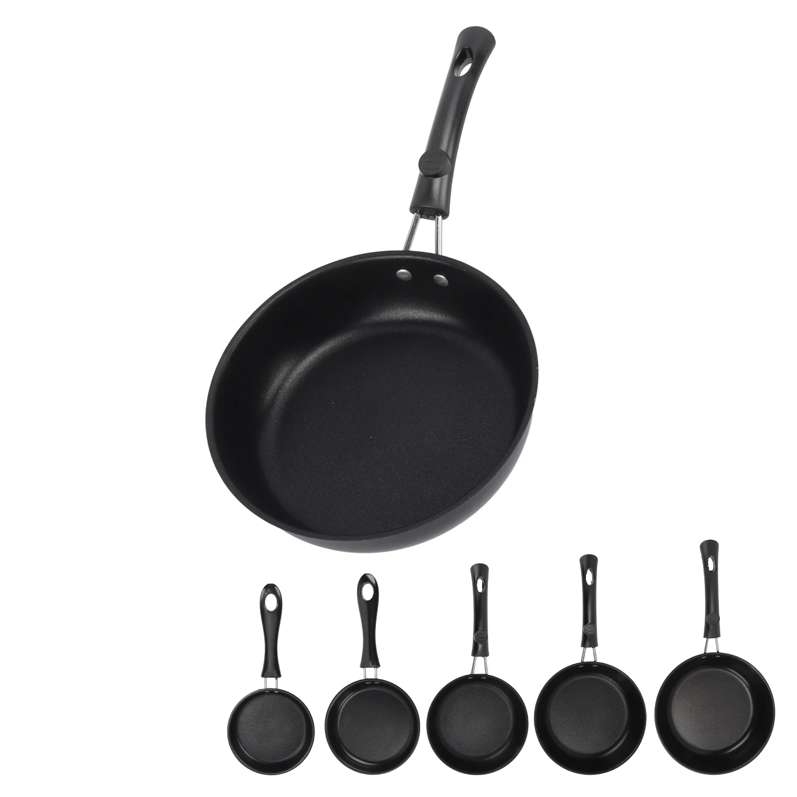 Frying Pan Skillet Light Smoke Frying Pan Professional Prevents Stick High Capacity Easy To Clean Heat Resistant for Home