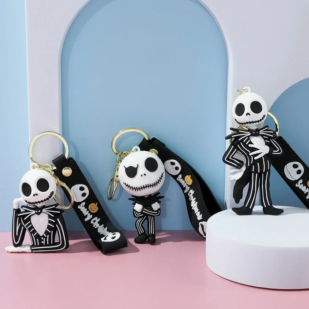 Christmas Eve Scary Skeleton Jack Keychain Car Keychain Pendant With Commemorative Sig Cute Fun And Personalized Bag Decoration
