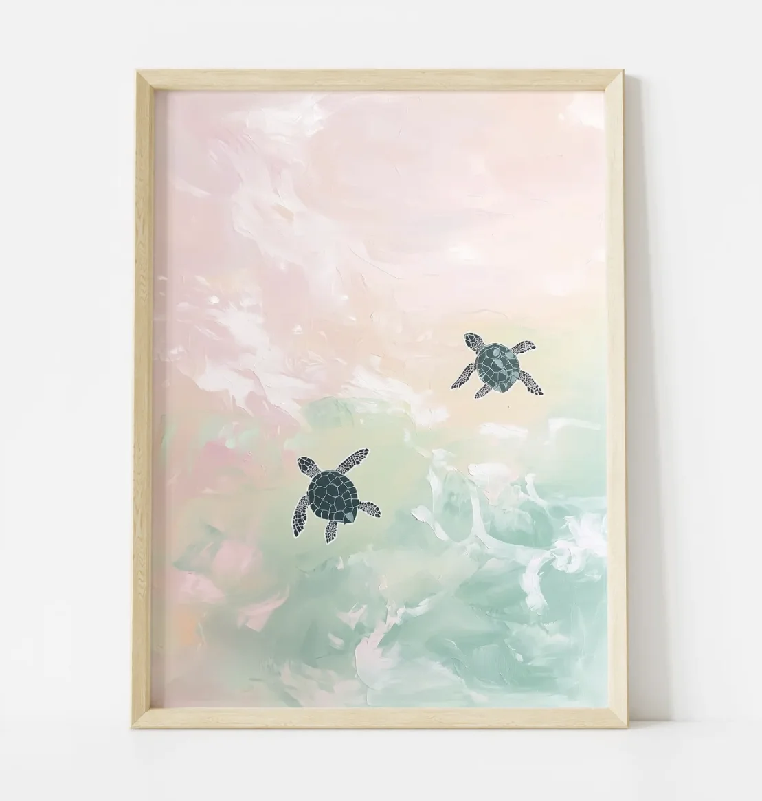 Abstract Oil Painting - Bez ramy, Obraz na płótnie z