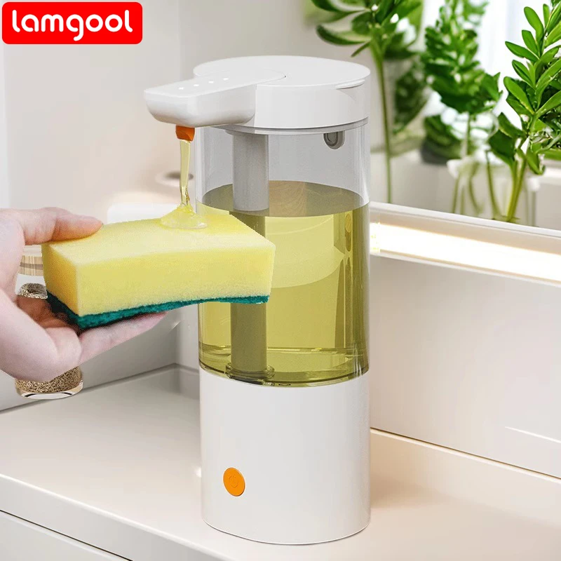 

420 мл автоматические дозаторы жидкого мыла с датчиком перезарядки, дезинфицирующее средство для рук, машина для кухни, ванной комнаты, шампунь, гель для душа, моющее средство