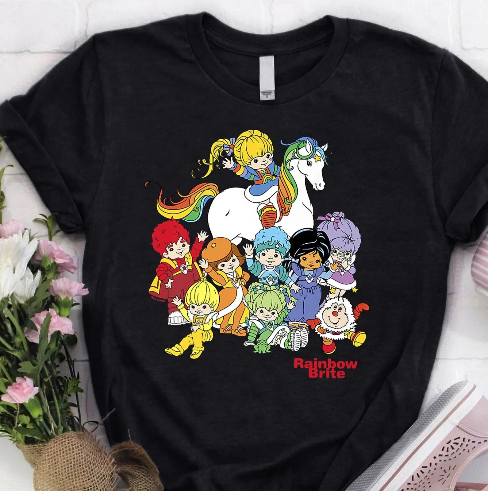 New Rain bow Brite Friends Vintage Color Kids And Sprites Group Trend T shirt long or short sleeves