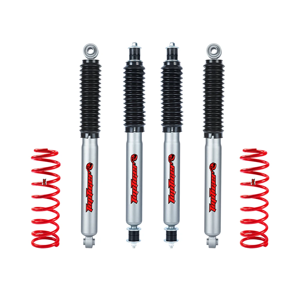 For Land Cruiser 78 & 79 Series Nitrogen Gas Charged Shock Absorber Coil Spring 2 Inch Suspension Lift Kit