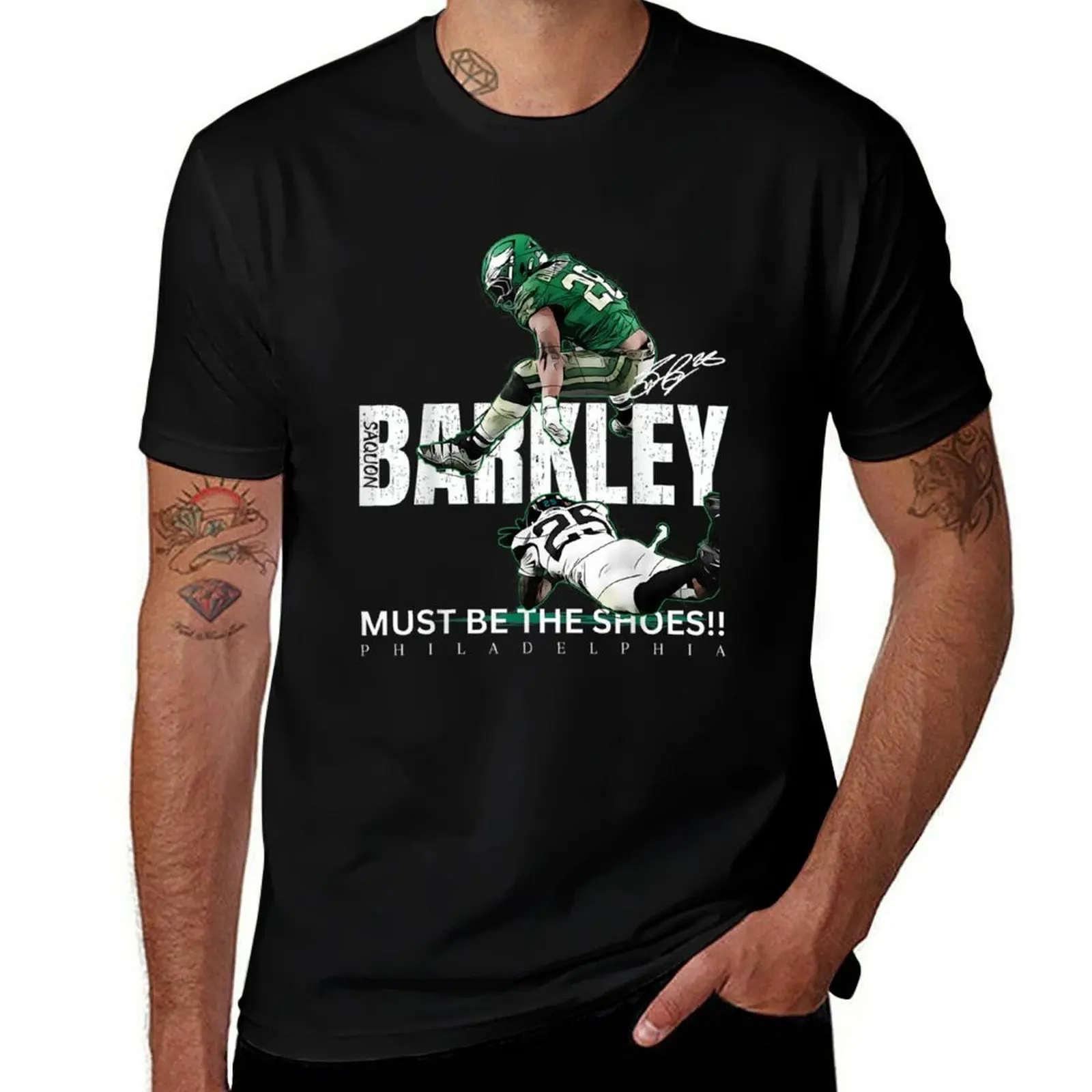 

Fly Saquon Fly Eagles Barkley The Reverse Hurdle 2024 T-Shirt oversizeds vintage anime shirt anime clothes mens t shirt