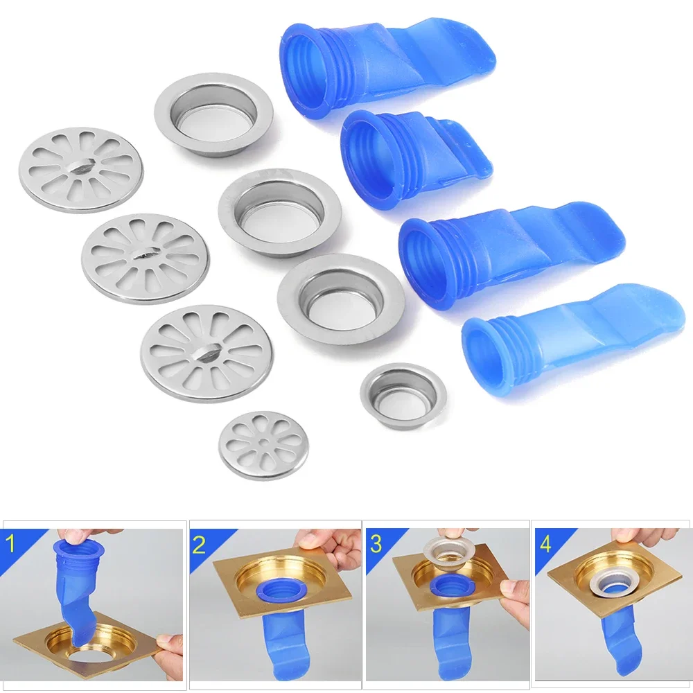 Cozinha silicone anti-odor plug filtro chuveiro canal dreno núcleoinsect controle backflow preventer válvula unidirecional acessórios