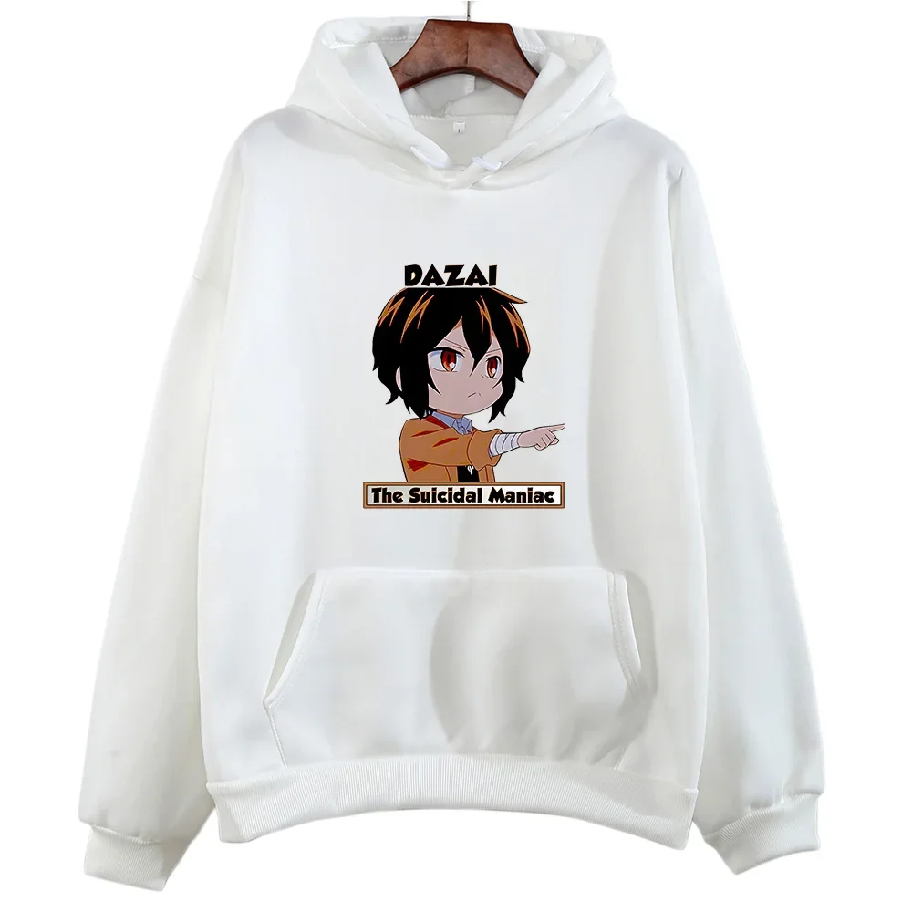 Osamu DAZAI felpe con cappuccio Bungo Stray Dogs felpa con cappuccio inverno donna felpe Kawaii Manga Clothes pullover girocollo Unisex Sudaderas