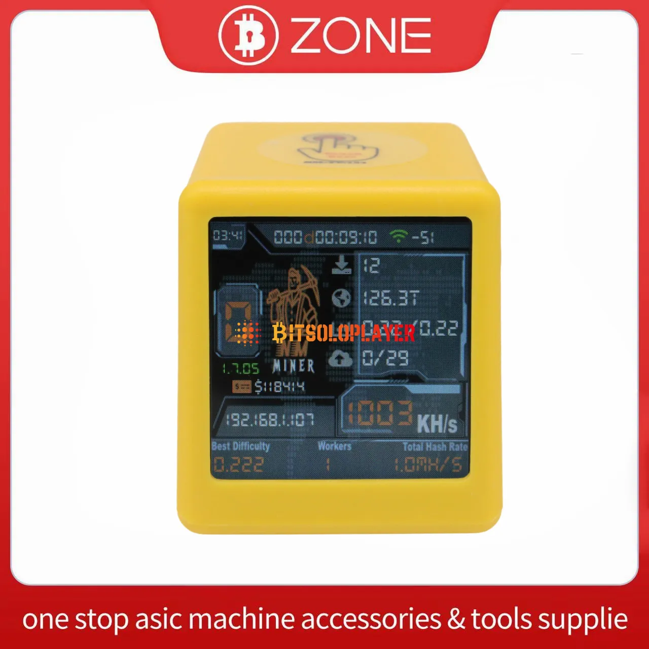 2025 New NMminer Smart TV 1060KH/S Clock Miner BTC Crypto Home Solo Miner ESP32 BTC SOLO Lottery Miner & Smart gift