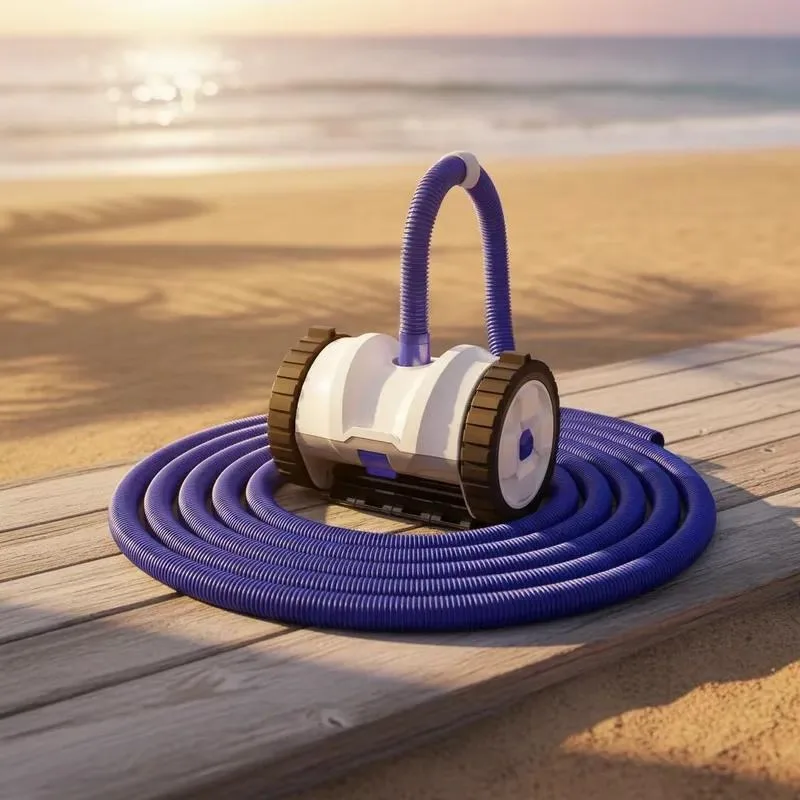 Plug-in Plastic Automatic Pool Cleaner for Underground Pools Powerful Suction Wall Climbable 40ft Anti-Wrap Hose