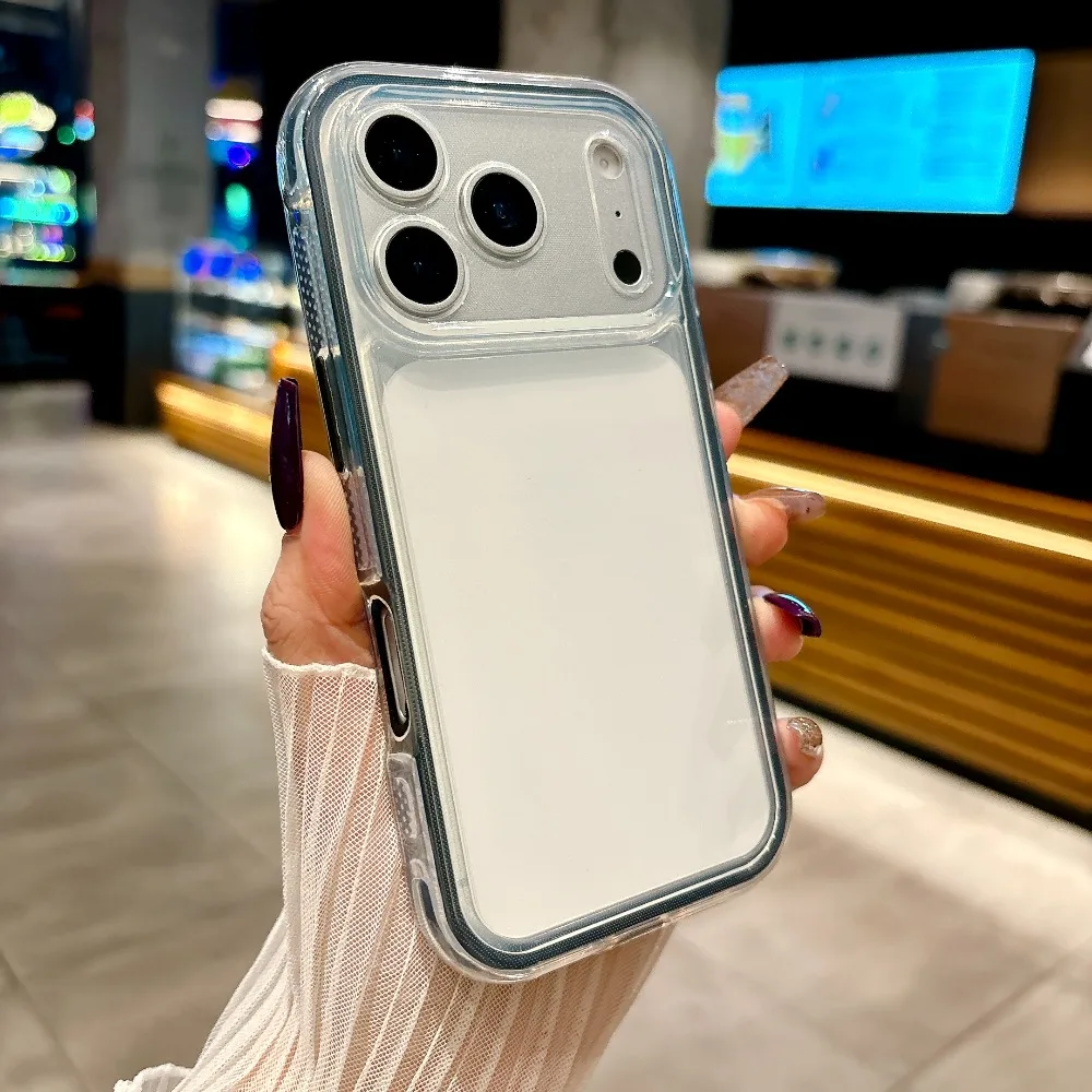 2-in-1 Luxuriöse Transparente TPU-Handyhülle für iPhone 18 Pro Max 17 Air 16 15 14 13 12 11 Ultra Dünne Klare Stoßfeste Weiche Hülle – Detail 16