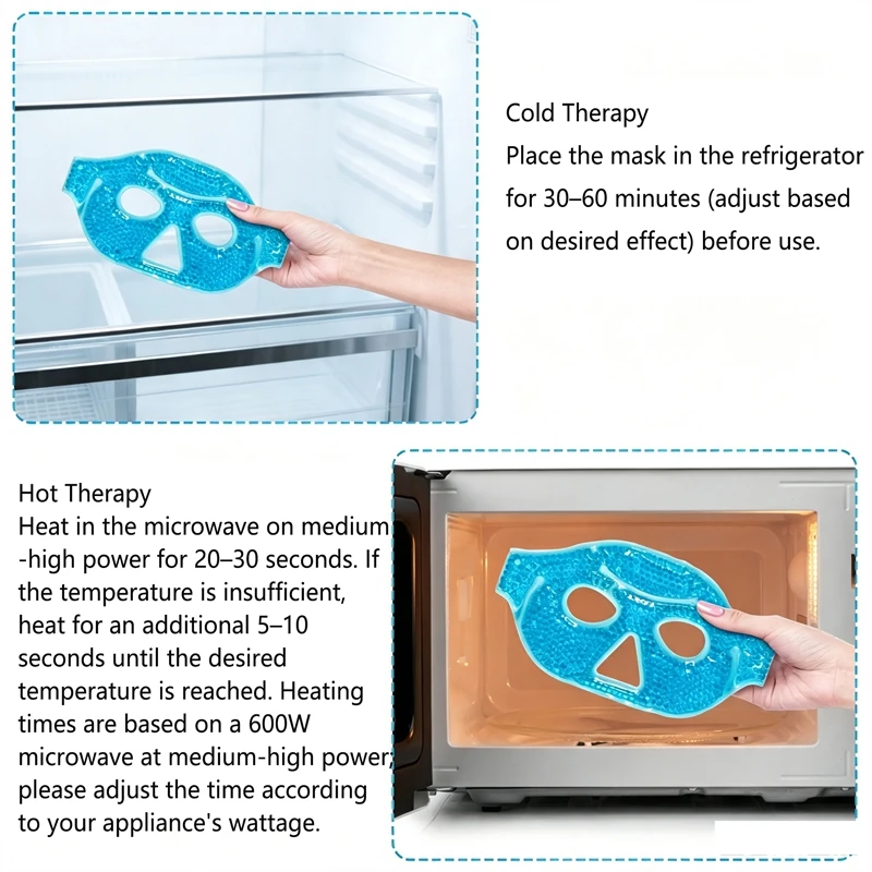 NEW Gel Beads Compress Ice Gel Eye Face Mask Reusable Cold and Hot Heat Sleeping Ice Pack Skin Care Tool Cooling Eye Mask 2026 view 5