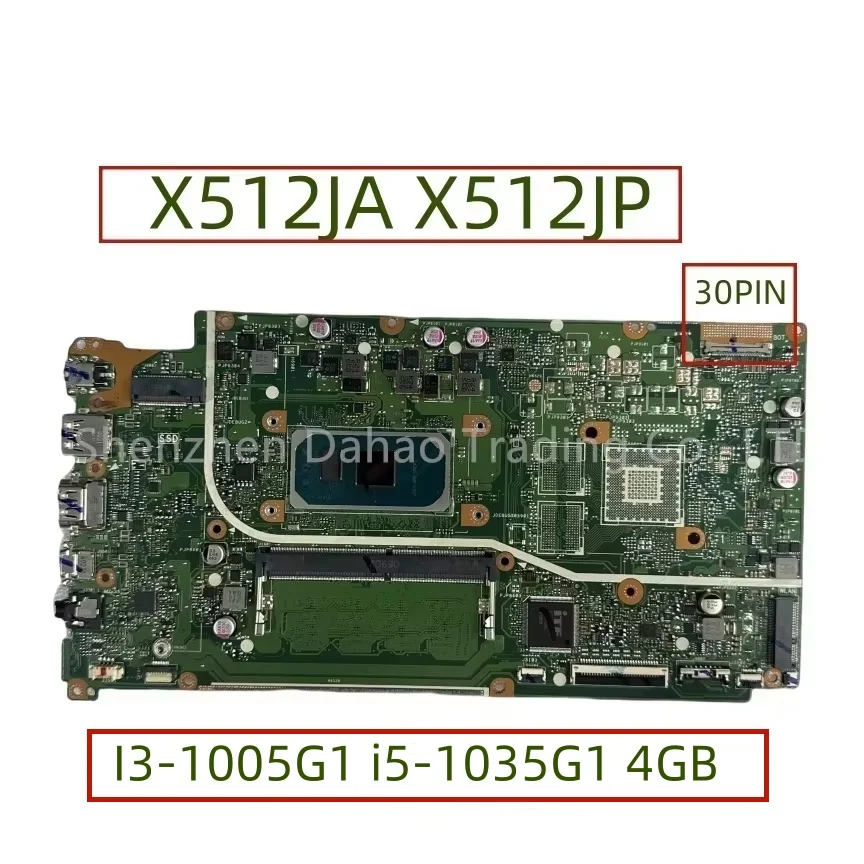 X512JA X512JP MAINBOARD For ASUS X512J X512JF V5000J Laptop Motherboard With i5-1035G1 i7-1065G7 CPU 4GB/8GB-RAM V2G OR UMA