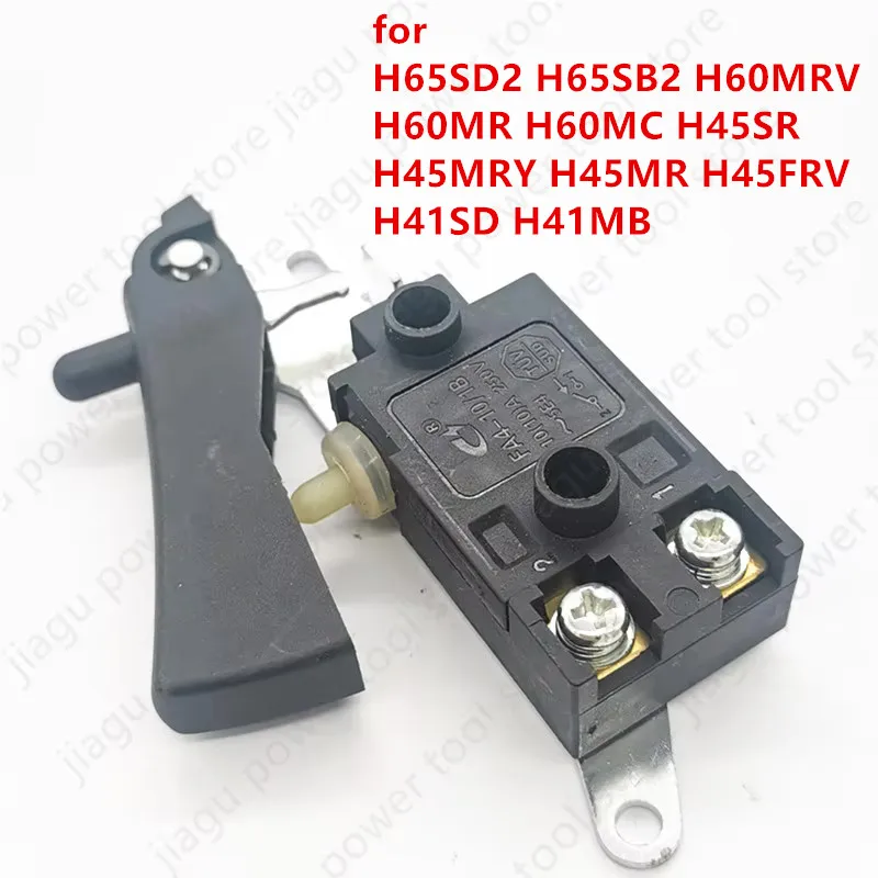 Repuesto Original SWITCH para Taladro Percutor Hitachi H65SD2 H65SB2 H60MRV H60MR H60MC H45SR H41SD H41MB H45MRY H45MR H45FRV 306143
