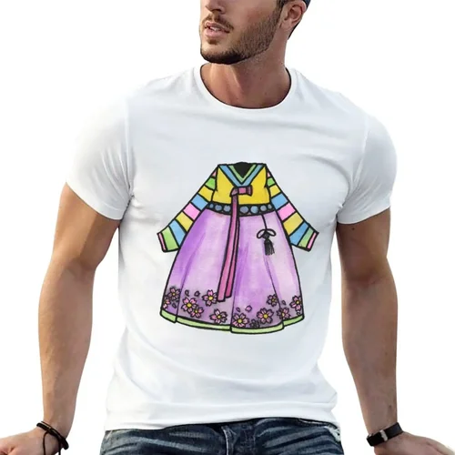 한복 한국 전통 원피스 티셔츠, 귀여운 옷, 스웨트 셔츠, 빠른 건조 셔츠, 그래픽 셔츠, 신제품 