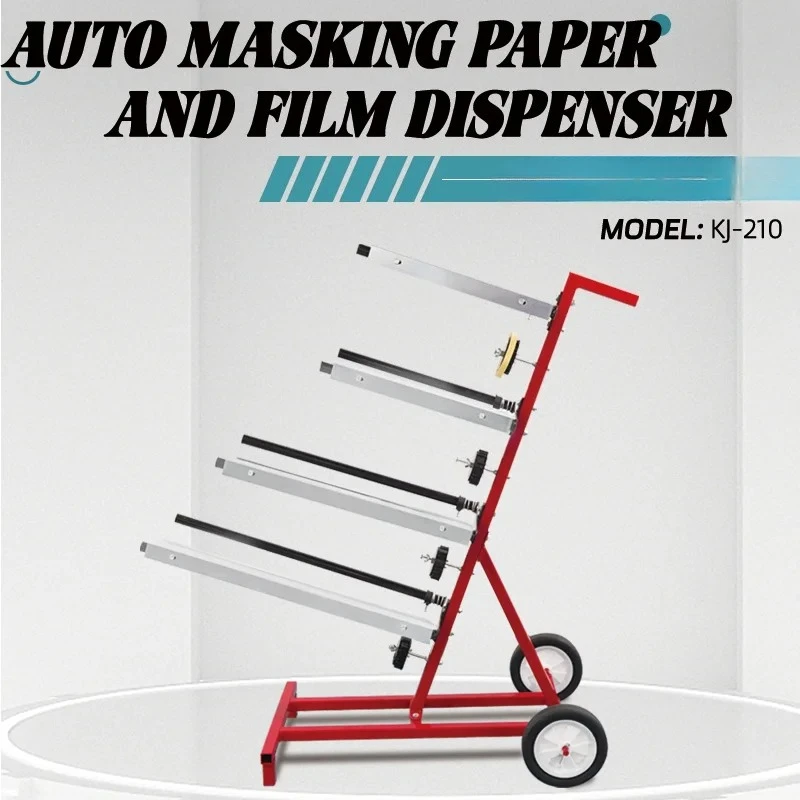 Masking Paper Stand Mobile Automotive Masking Dispenser for Auto Body Paint