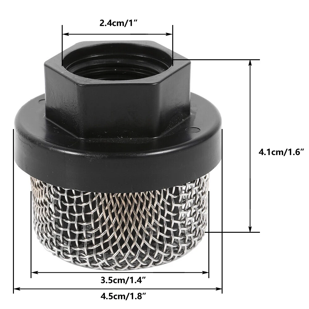 Professional Inlet Suction Strainer Mesh Filter Intake Hose For Airless Sprayer 390 395 495 G3/4 Thread Approx. 4.5 X 4cm